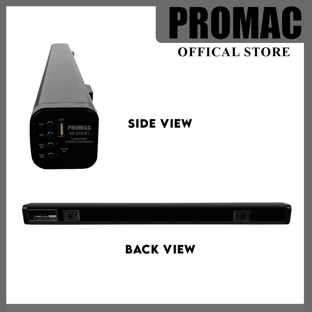 SB-2030BT <br> 4-Speaker Stereo Soundbar <br> <br>