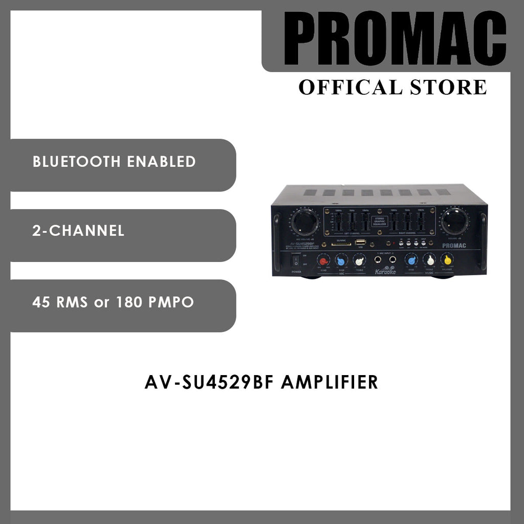 AV-SU4529BF <br> Karaoke Power Amplfier 180W PMPO (x2)