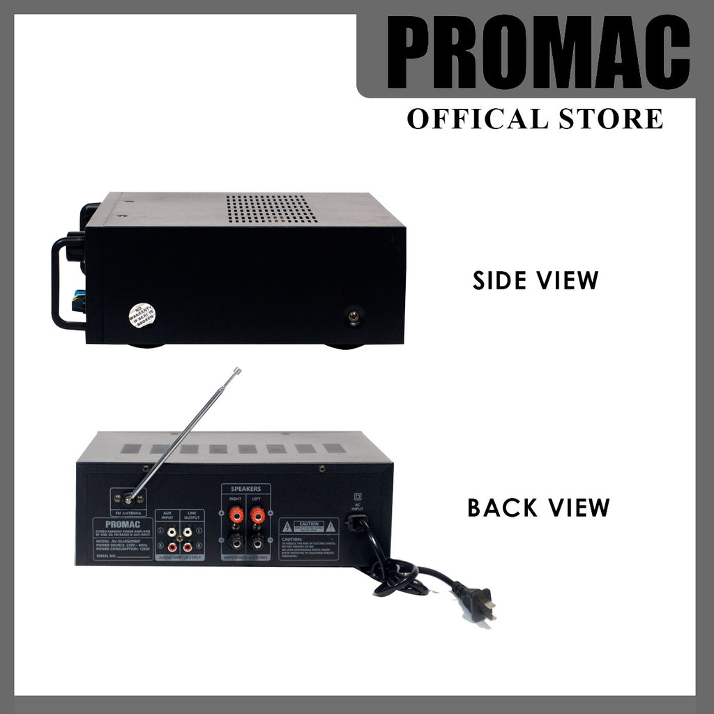 AV-SU4529BF <br> Karaoke Power Amplfier 180W PMPO (x2)