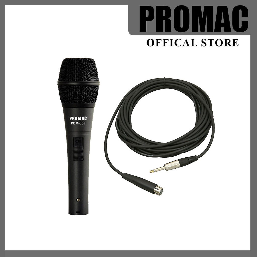 PDM-300 <br> Dynamic Microphone 4.8M Cable