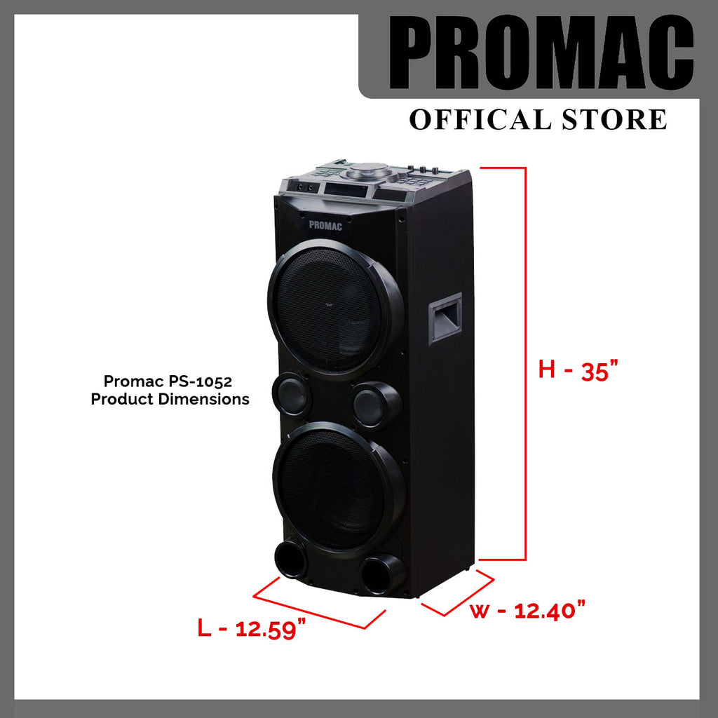 PS-1052 10" Portable Party Speaker