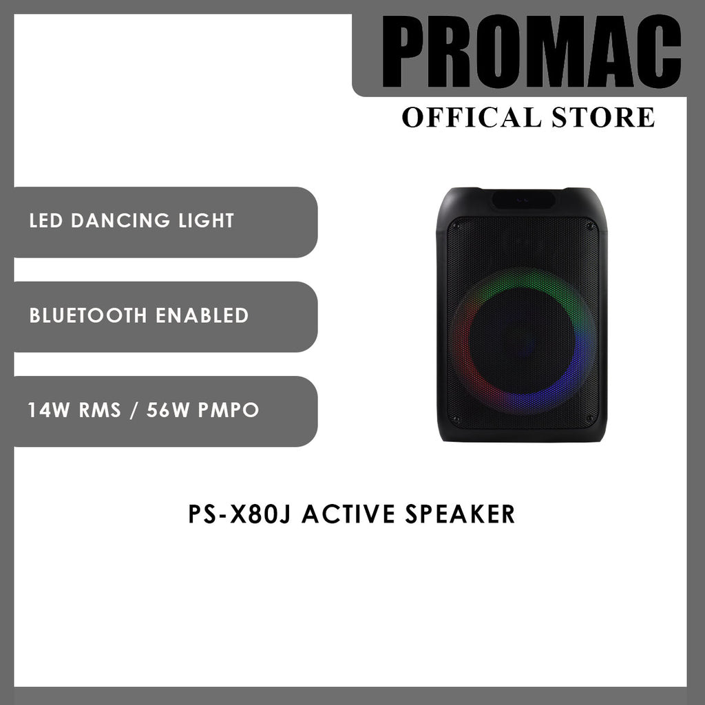 PS-X80J 8" Party Speaker with Dancing Light