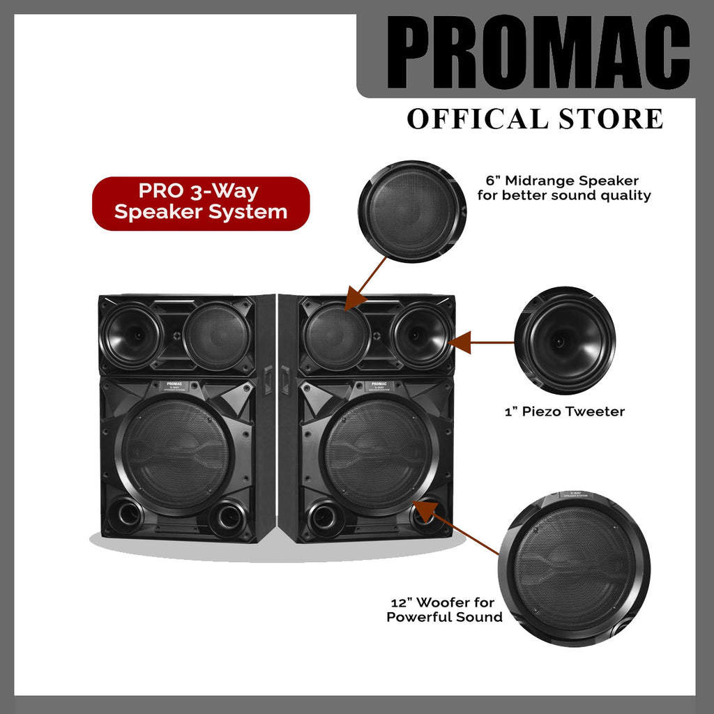 SP-1230 12" 3-Way Passive Speaker System